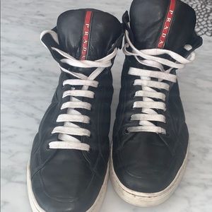 Men’s Prada Genuine Leather High tops